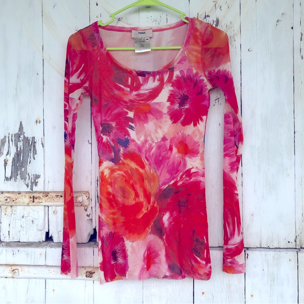 FUZZI BY JEAN PAUL GAULTIER MESH TOP. ICONIC 90s style.